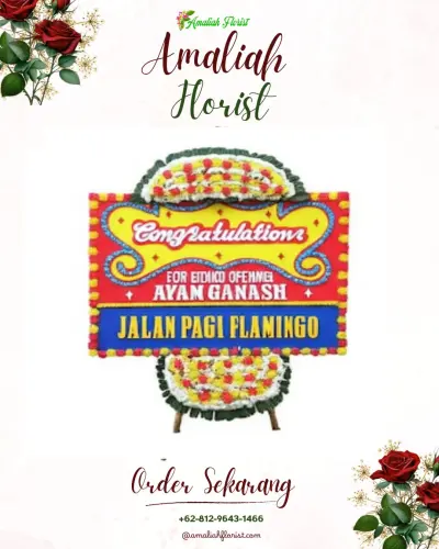 Bunga Papan Congratulation di Bandara Hasan Sadikin Bandung